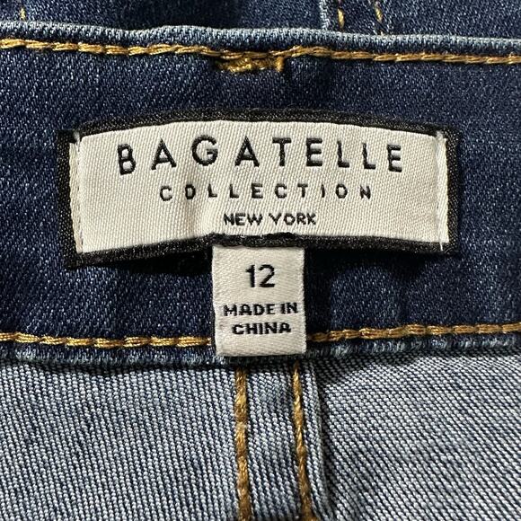 Bagatelle Womens Size 12 Blue Jean Denim Maxi Long Skirt High Front Split 33x35 - Picture 7 of 9